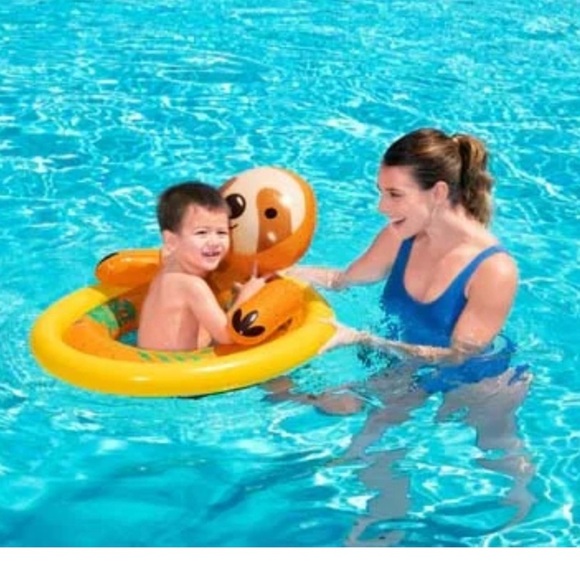 H2OGO! Sloth Animal Pool Float. Kids Ages 1-3. - Picture 2 of 4